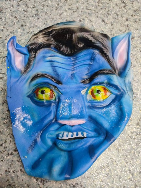 Új Avatar gumi maszk jelmez kellék álarc kiegészitő