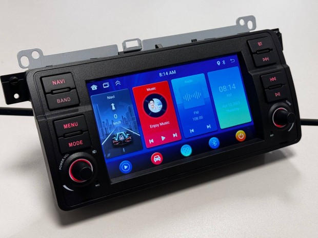 j BMW E46 7" Android 12 Navigci multimdia 2+32GB Carplay Bluetooth
