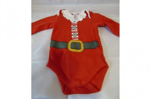 �j Baby Club piros �nnepl�" body babaruha 62 cm-es