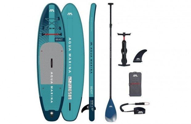 Új Beast SUP deszka(Aqua Splash) - Prémium All-around iSUP, 3.2m/15cm