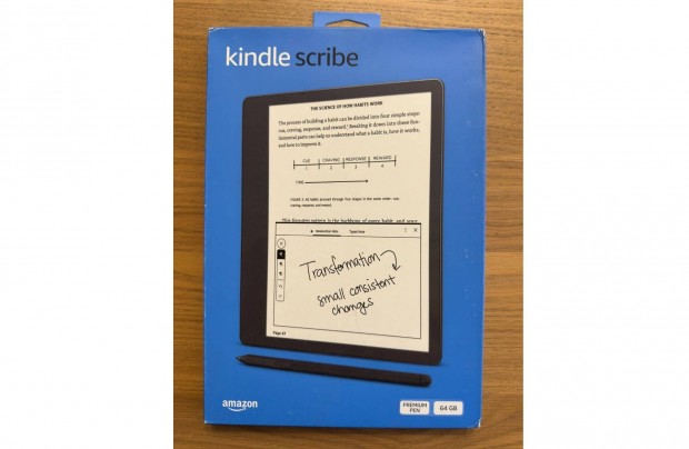 Új Bontatlan Amazon Kindle Scribe 2022 64GB Grey + Premium Pen Szürke