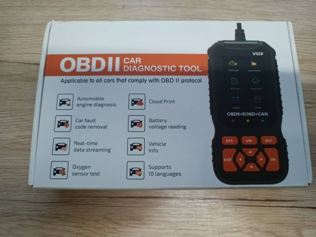 Új Bontatlan OBD II Autó diagnosztika V520