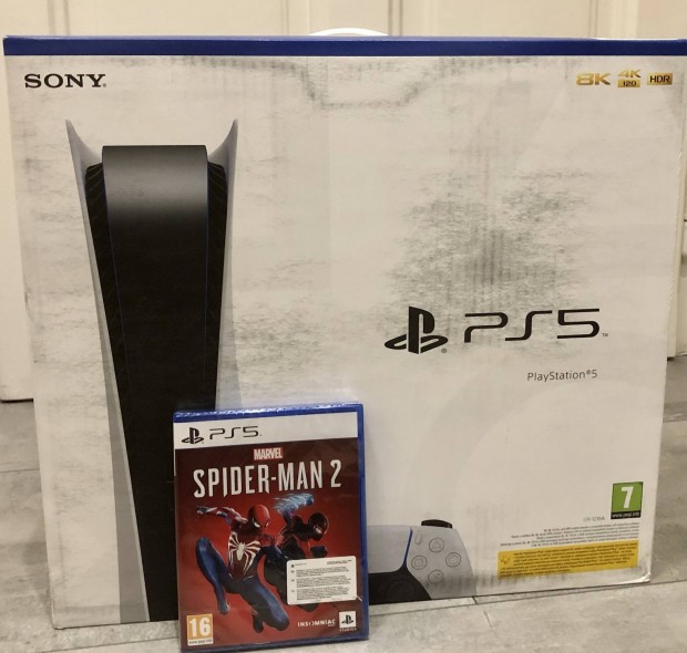 j Bontatlan Ps5 Playstation 5 Lemezes+Spider-Man 2 2vgari Beszmts