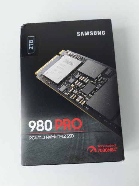Új Bontatlan Samsung SSD 980 Pro Pcle 4.0 2TB