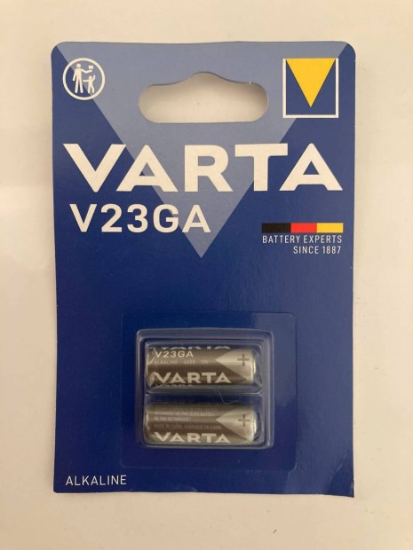 Új Bontatlan Varta V23GA 12V Riasztó Kapu Távirányító Elem 2 db