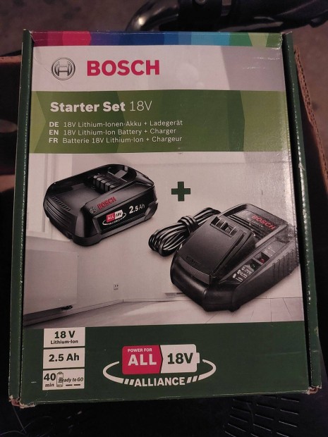 j Bosch Starter szett, 18V.2,5Ah All,akkumultor s tlt