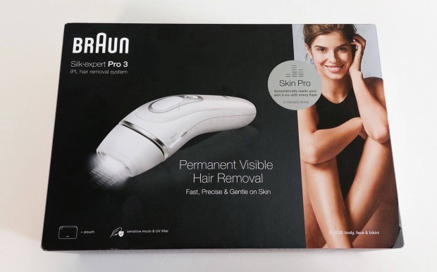 Új Braun Silk-expert Pro 3 PL3020 IPL Villanófényes szőrtelenítő
