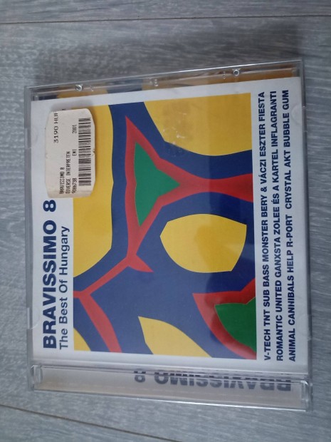 Új Bravissimo 8 - The Best Of Hungary eredeti gyári cd lemez P+C:2001