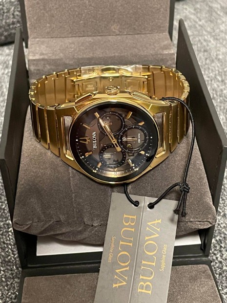 j Bulova Curv Gold, fm szjjas, ritkasg, dobozban!