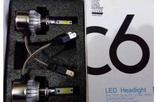 j C6 H7 LED fnyszr izz szett (2db) H7 foglalattal