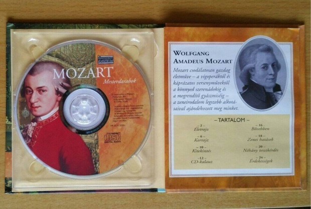 j CD + 24 oldal Knyv Mozart Mesterdarabok A zeneszerzs klasszikusai