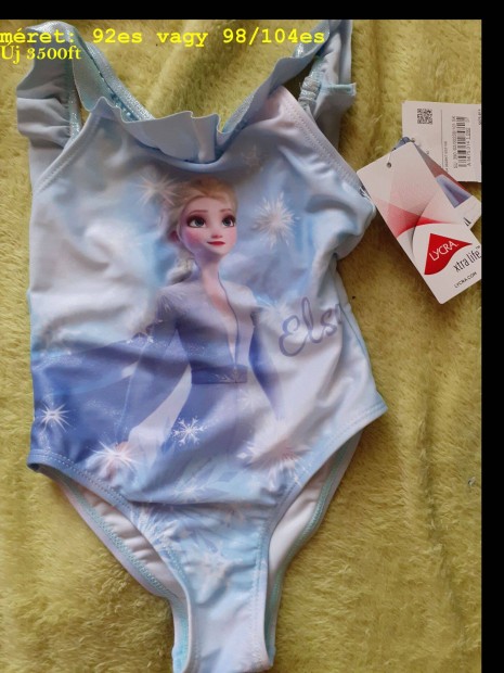 Új C&A Frozen Jégvarázs mintás lány fürdőruha, strandruha, napozóruha