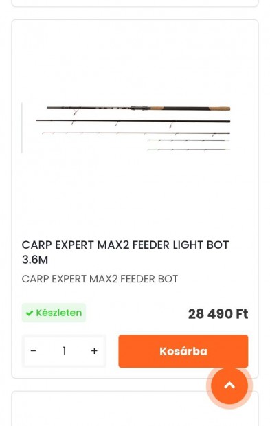 Új Carp Expert max 2 feeder botok