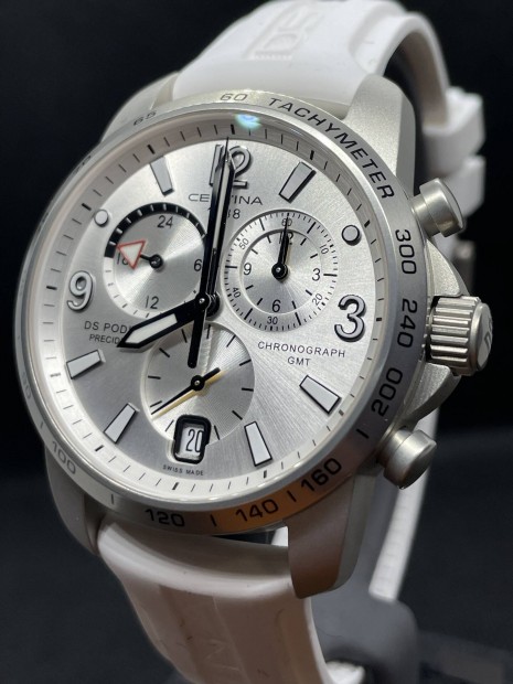 j Certina frfi ra- DS Podium Chronograph GMT Aluminium