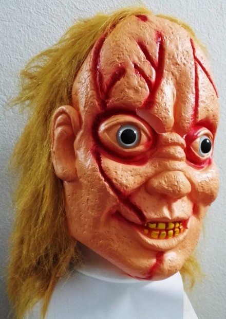 j Chucky gumi maszk larc Halloween
