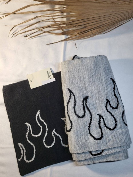 Új Címkés márkás két oldalas mintás sál unisex
