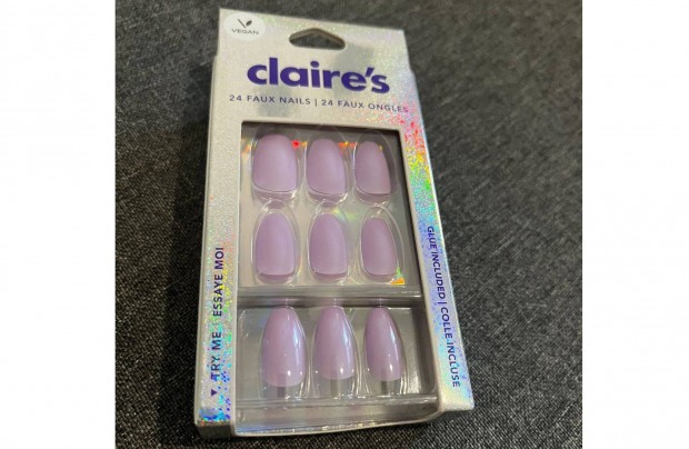 j Claire's Lila Ragaszthat Mkrm kszer Bizsu 24 db Vegan