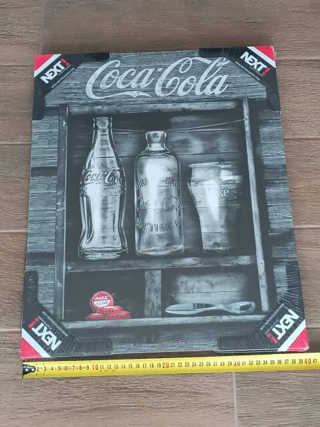 j Coca-Cola 50x40 cm-es fa dekorkp