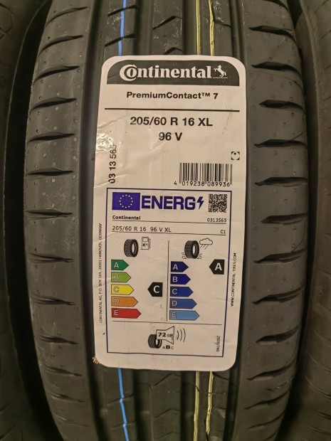 j Continental Premiumcontact 7 205 60 R16 XL nyri gumi, jpest