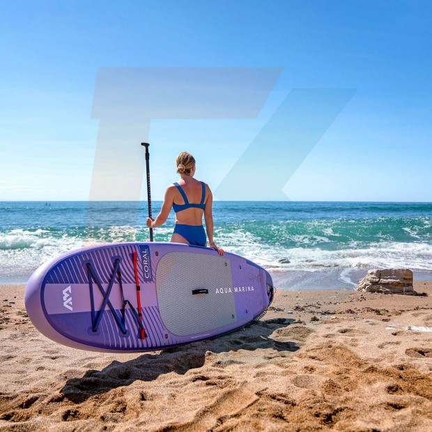 Új Coral SUP deszka (Night Fade) - Prémium All-around iSUP, 3.1m/12cm