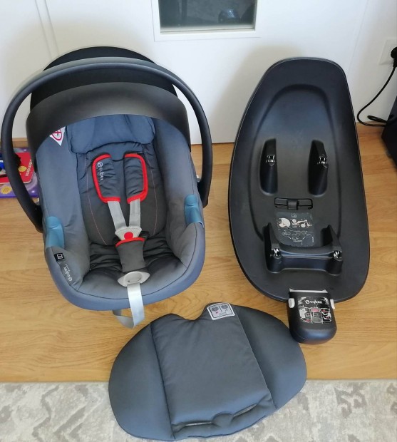 Új Cybex Aton B i size hordozó + isofix bázistalp, nem használt
