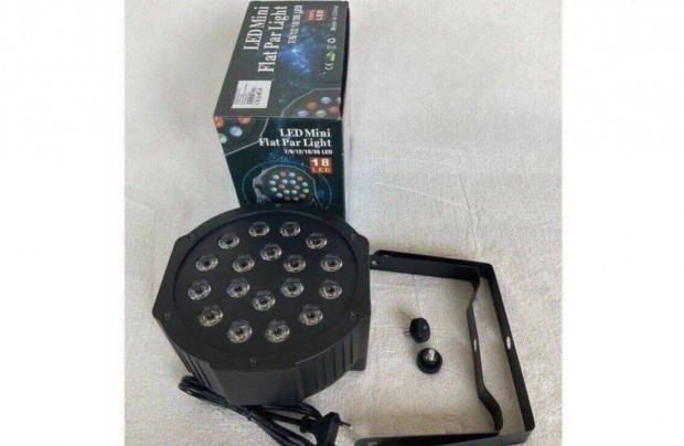 j DMX 18 Led stroboszkp mini disco lmpa hangvezrls