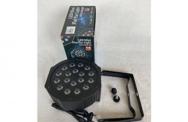 j DMX 18 Led stroboszkp mini disco lmpa hangvezrls