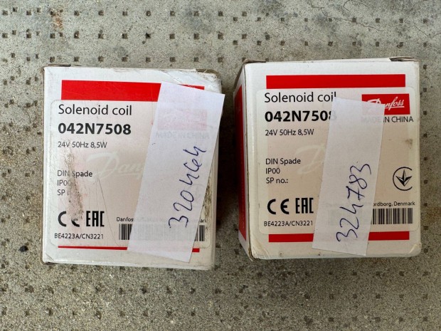 j Danfoss Elektromos Szelep Tekercs Solenoid Coil BA024A 042N7508