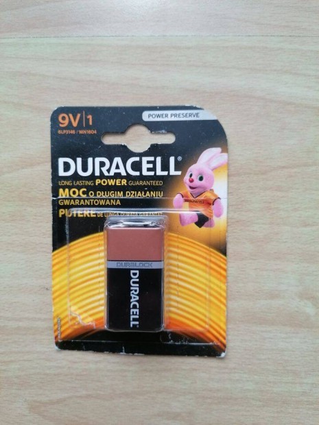 j Duracell Duralock 9V elem