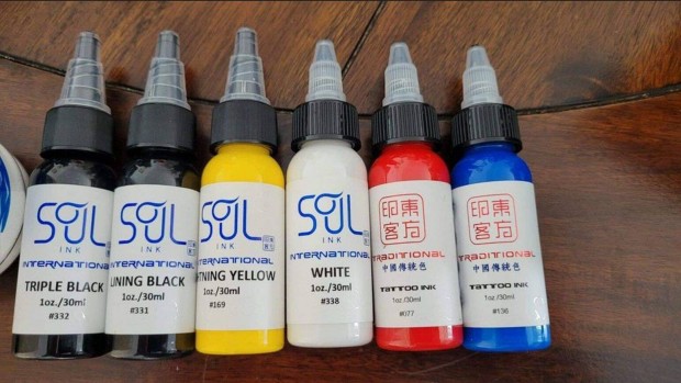 j EU Reach tetovl festk tinta 30ml 8 sznben