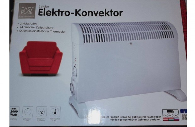 j Elektromos konvektor fttest hsugrz 2000W Fehr 3 fokozat