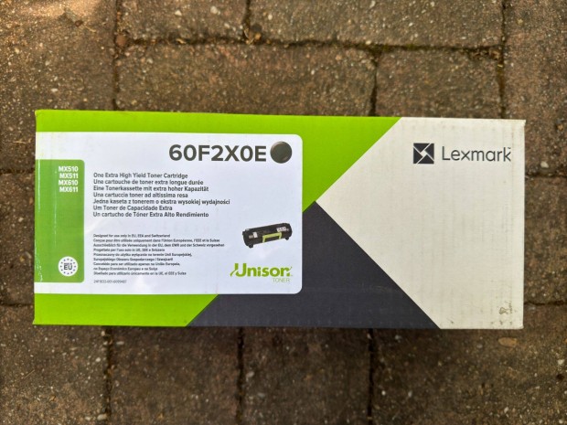 j Eredeti Lexmark 602X Festkkazetta Fekete Toner Black 60F2X0E 20K