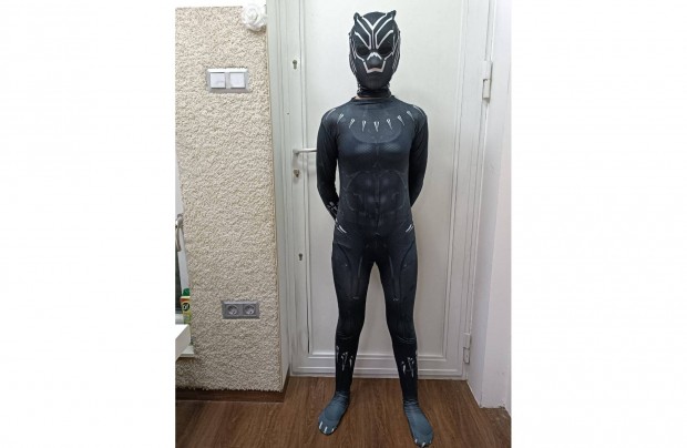 j Fekete Prduc farsangi jelmez Black Panther 110-150ig