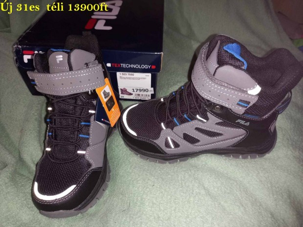 j Fila Tex tli gyerek barna cip, bakancs, csizma 13900ft