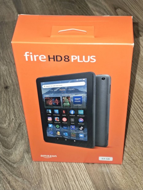 j Fire HD 8 Plus android tablet 3GB RAM / 64GB (bontatlan, gar.)