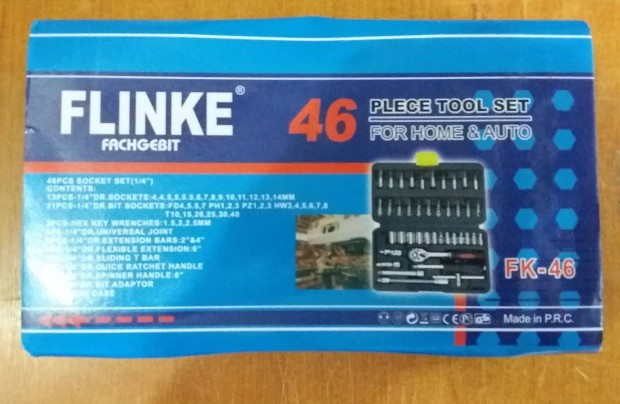 j Flinke 46 rszes dugkulcs kszlet FK-46