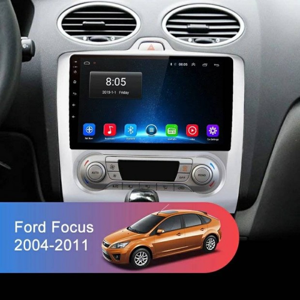 j Ford Focus Magyar GPS Android multimdia 2din authifi rdi  9 col