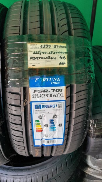 Új Fortune 225/40ZR18 nyári gumi