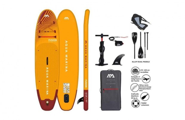 Új Fusion SUP deszka szörf(Before Sunset) - All-around iSUP, 3.3m/15cm