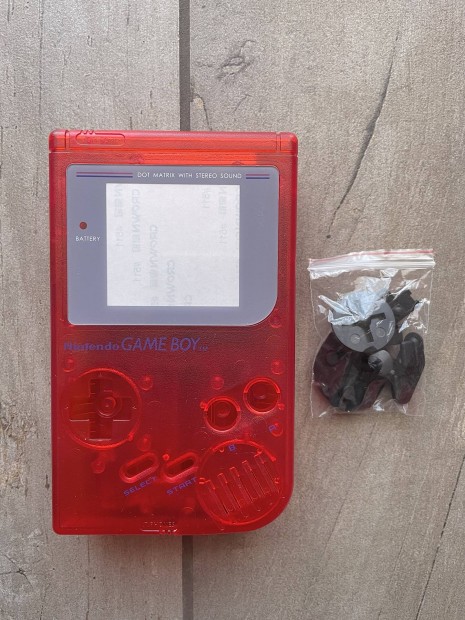 Új Game Boy Classic DMG-01 retró konzol ház kiegészítőkkel