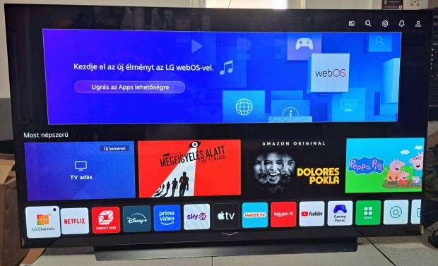 Új Garanciás LG 65" 165cm OLED Evo 4K UHD Smart TV