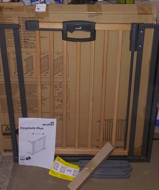 Új Geuther Easylock Plus 84-92,5 cm biztonsági rács, lépcsőkorláthoz