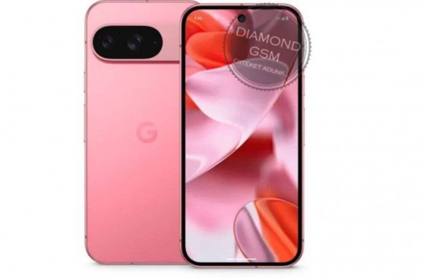 j Google Pixel 9 128GB Dual, Pink sznben, gyri dobozban,