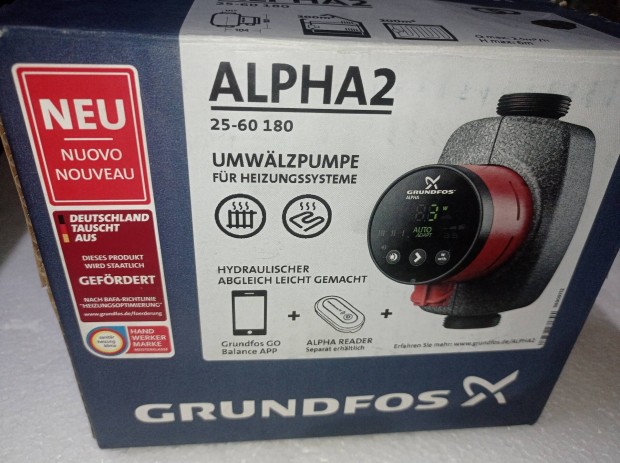 j Grundfos Alpha2 Wifis keringet szivatty 