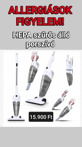 j HEPA szrs porszv garancival