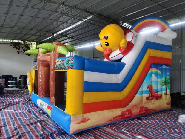 Új HJ13 Beach csúszdás, akadályos légvár ugrálóvár 5x5,3m