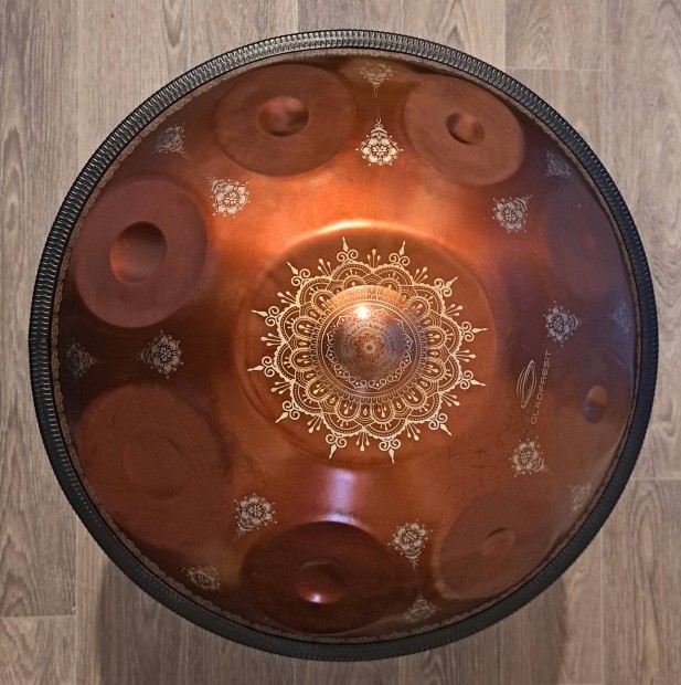 j Handpan Mandala design, 440Hz, G-minor