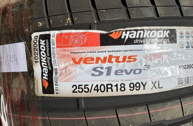 Uj Hankook Ventus S1 evo3 255/40 R18 Nyari Auto Gumi Gumiabroncs