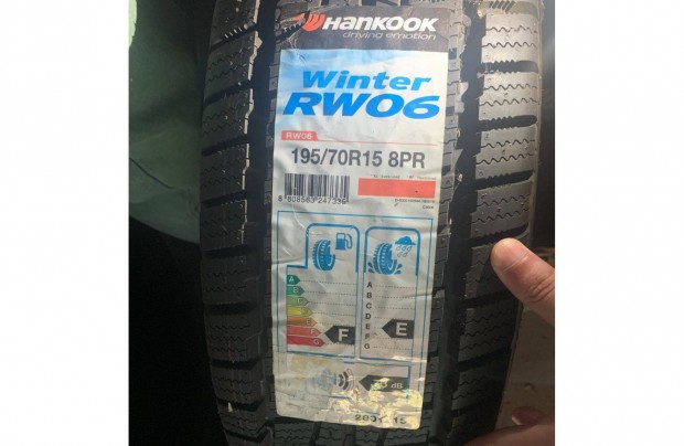 Uj Hankook Winter RW06 195/70R15 Kisteherauto Gumi Gumiabroncs Teli