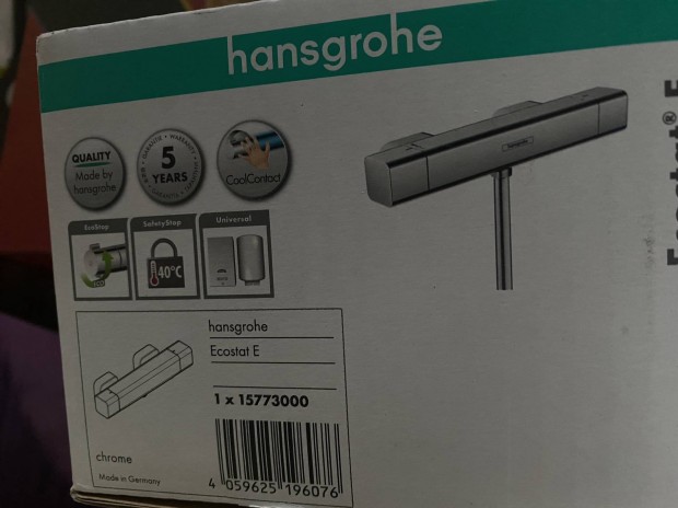 Új Hansgrohe termosztátos zuhany csaptelep